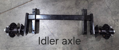 Complete Idler Axle or Brake Axle Assembly